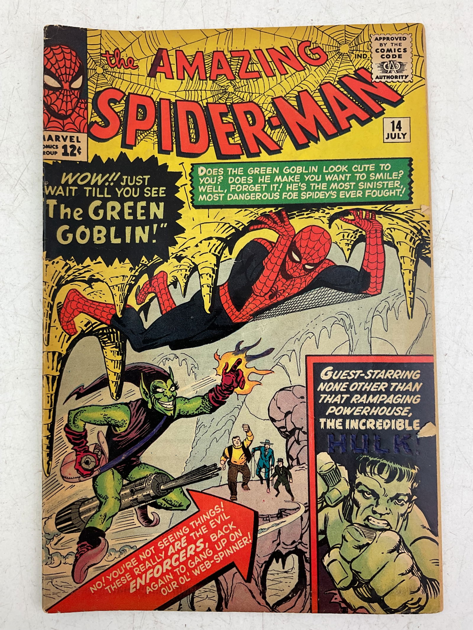 The Amazing Spider-Man #14, 1st App. Green Goblin: Marvel Comics, The Amazing Spider-Man #14. 1st appearance of the Green Goblin,