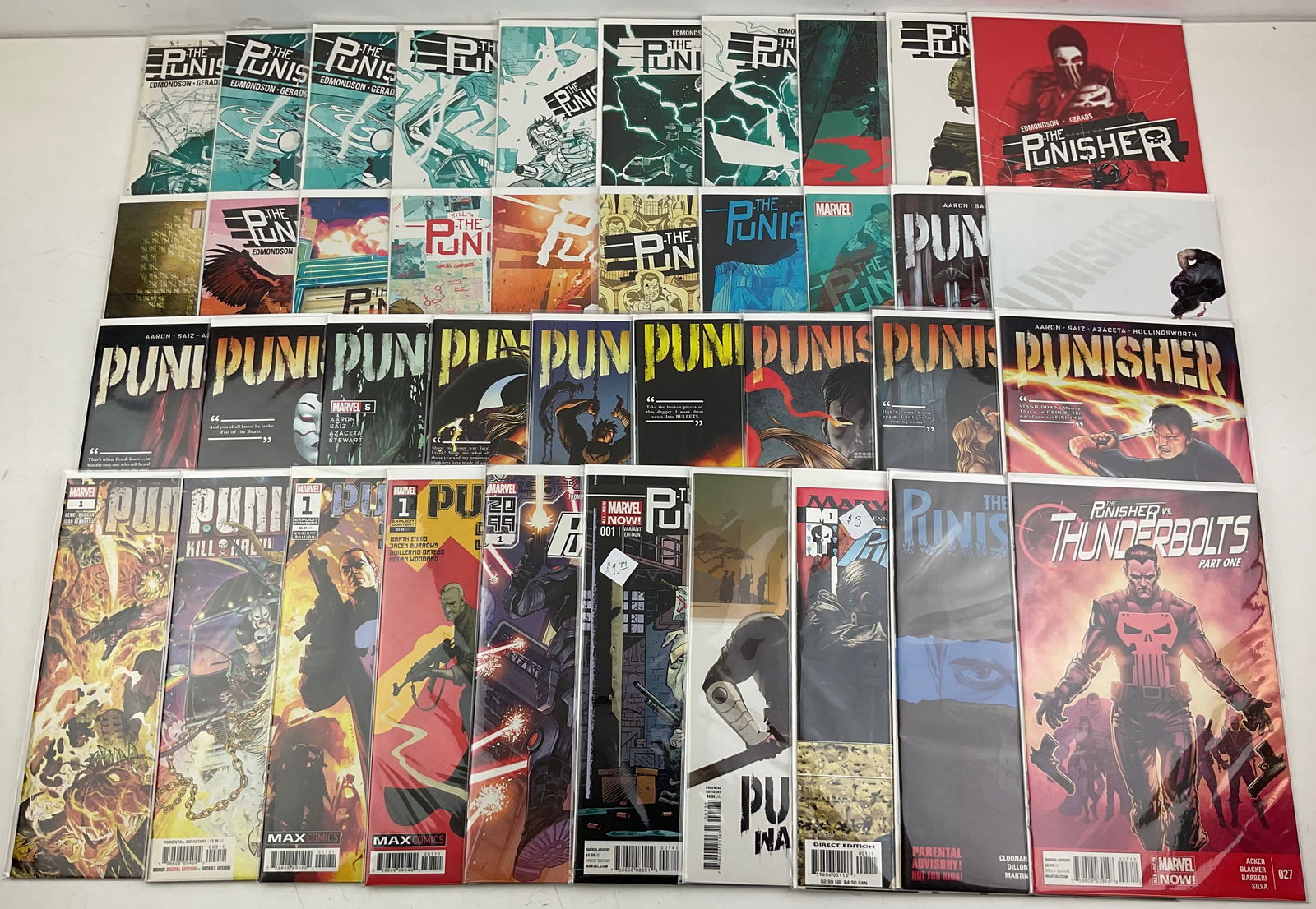 The Punisher Comics: (39) assorted Marvel, The Punisher Comics. Condition varies.