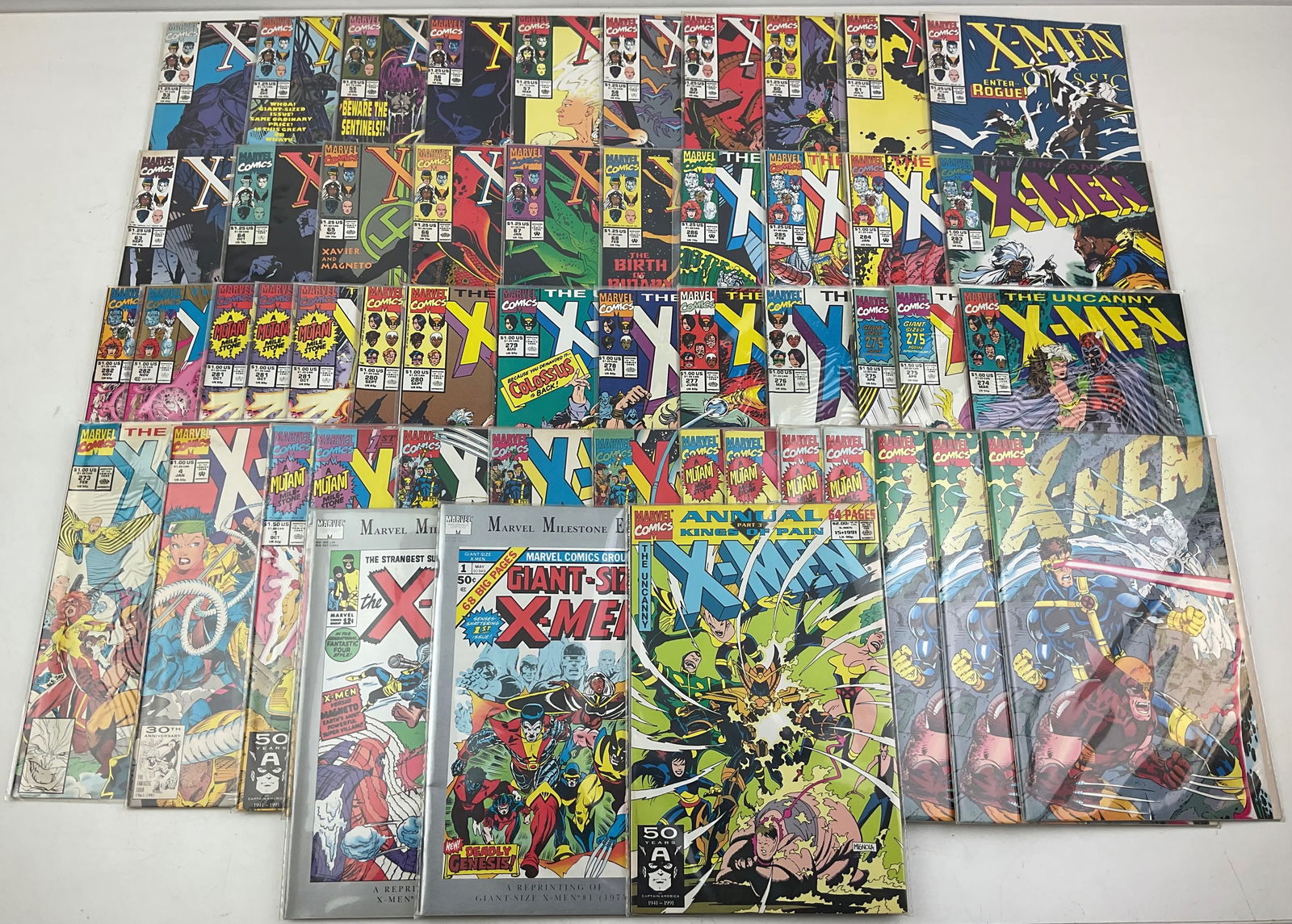 Marvel Comics Assortment: (51) assorted Marvel X-Men comics. Condition varies.