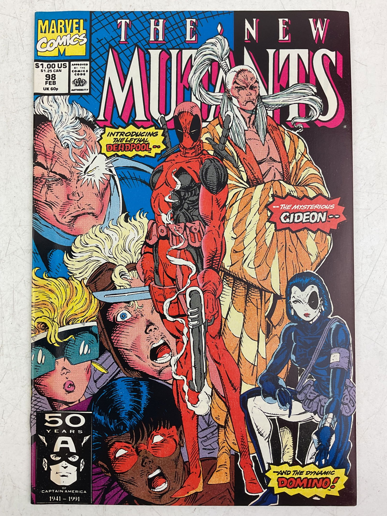 The New Mutants #98, 1st App. Deadpool: Marvel Comics, The New Mutants #98, 1st appearance of Deadpool