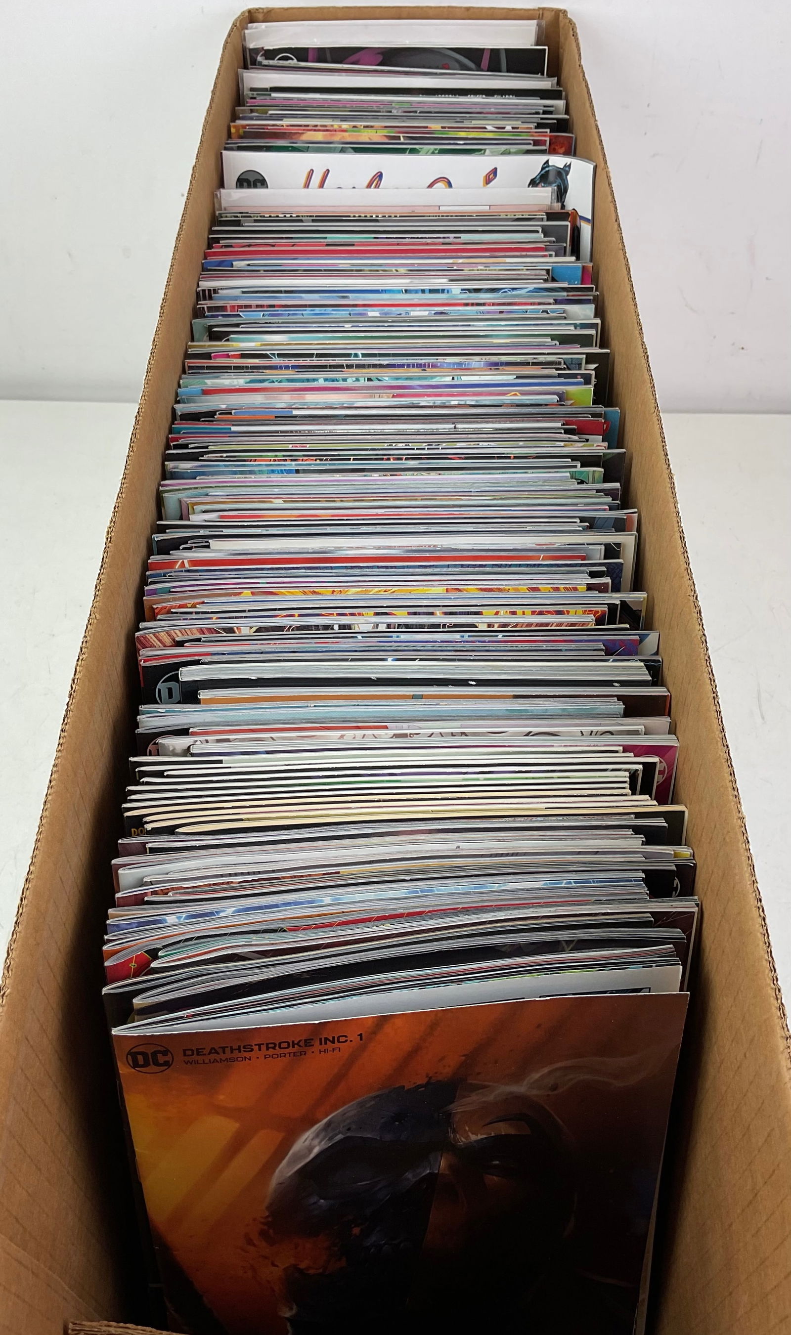 DC Comic Book Assortment: (300+) assorted DC Comics including Gotham, Flash, Freedom Fighters and more. Condition varies.