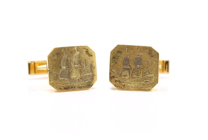 Merrin 18k YG Cufflinks