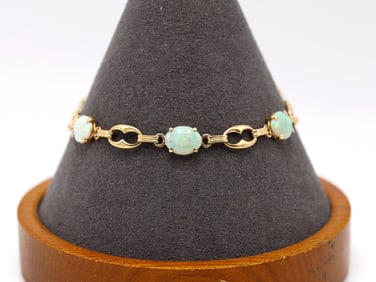 14k YG Opal Bracelet