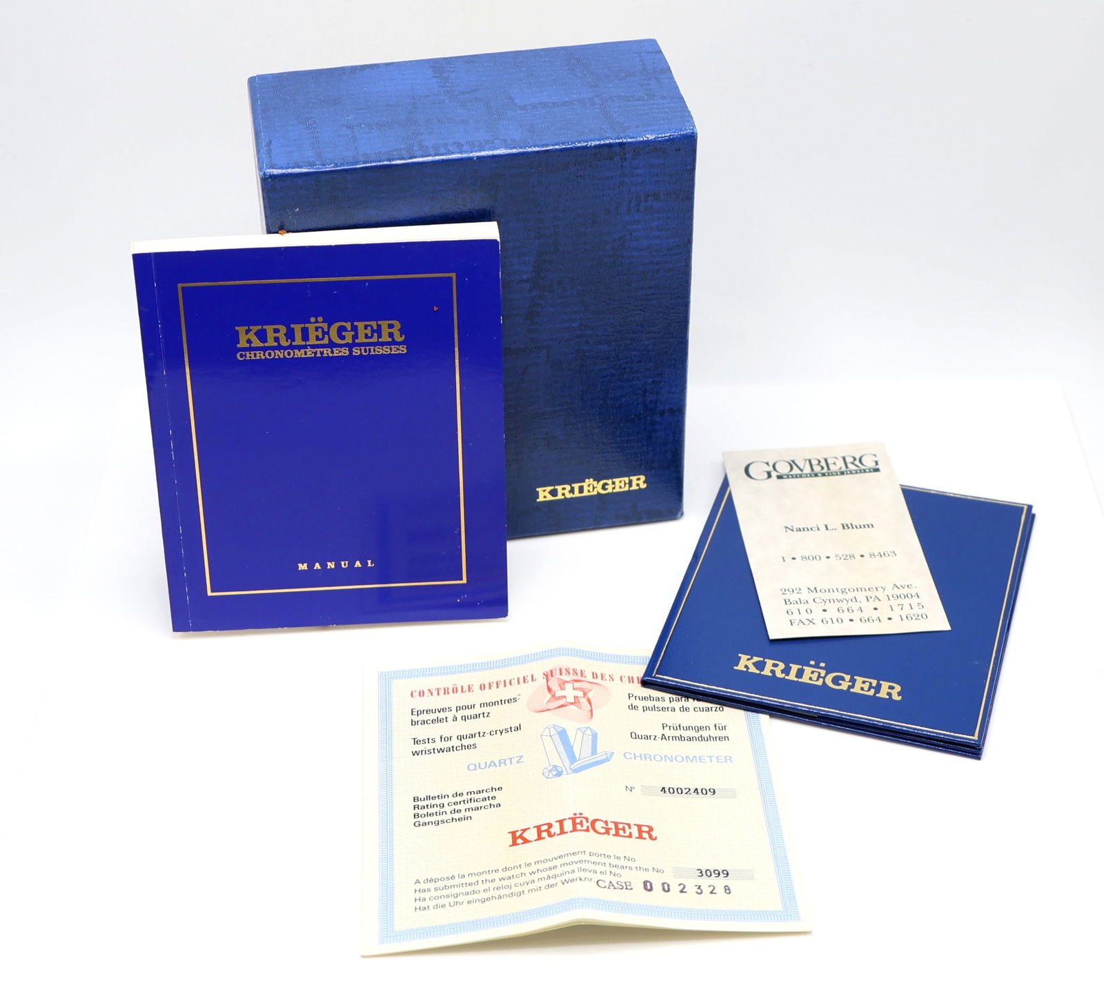 Krieger Ref. B929 Automatic Chronograph Wristwatch - 6