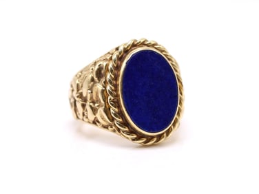 14k YG Lapis Lazuli Ring