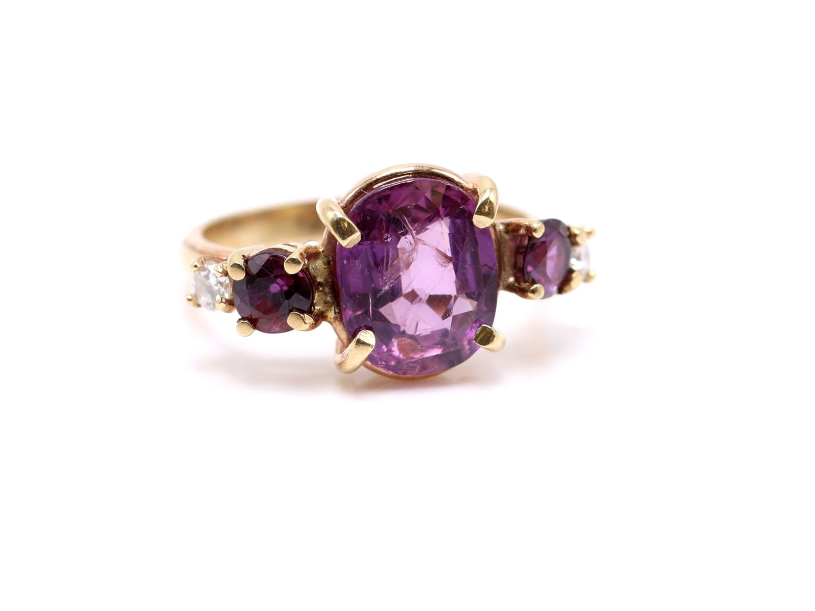 14k Ruby Diamond Ring ***Double Check Stone*** (1 of 8)