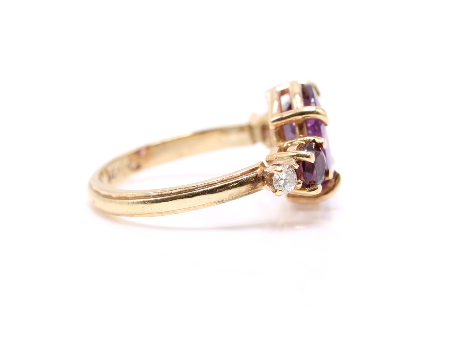 14k Ruby Diamond Ring ***Double Check Stone*** - 4