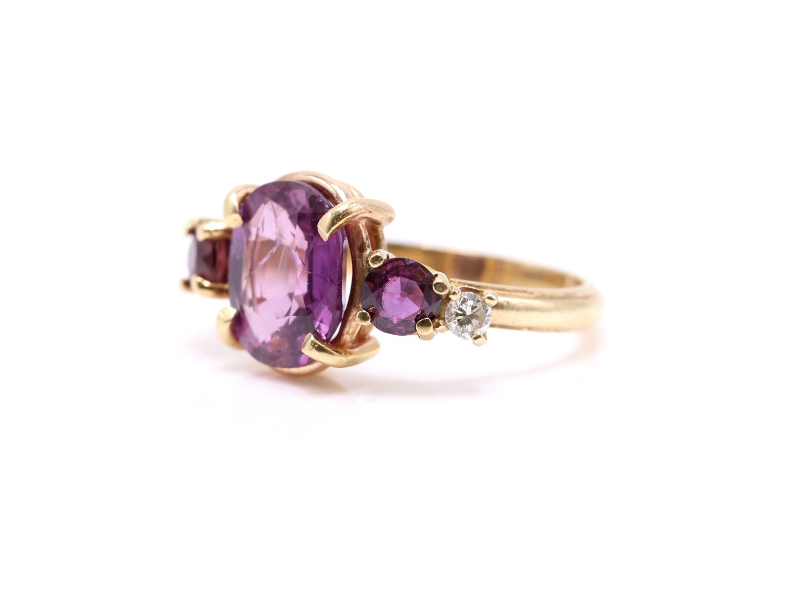 14k Ruby Diamond Ring ***Double Check Stone*** - 7