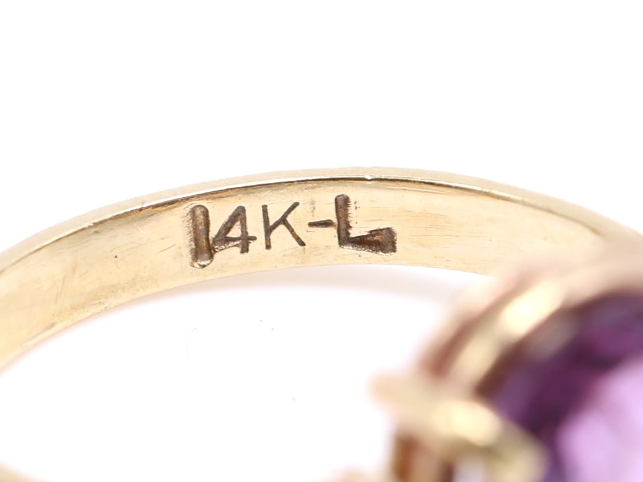 14k Ruby Diamond Ring ***Double Check Stone*** - 8