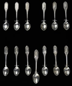 Franklin Mint Sterling Silver Apostle Spoons