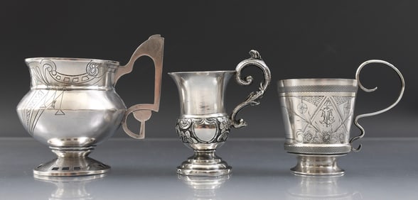 Imperial Russian Silver Cups