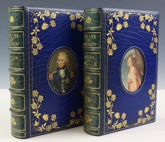 Life Of Admiral Nelson-Fine Bindings with Miniatures
