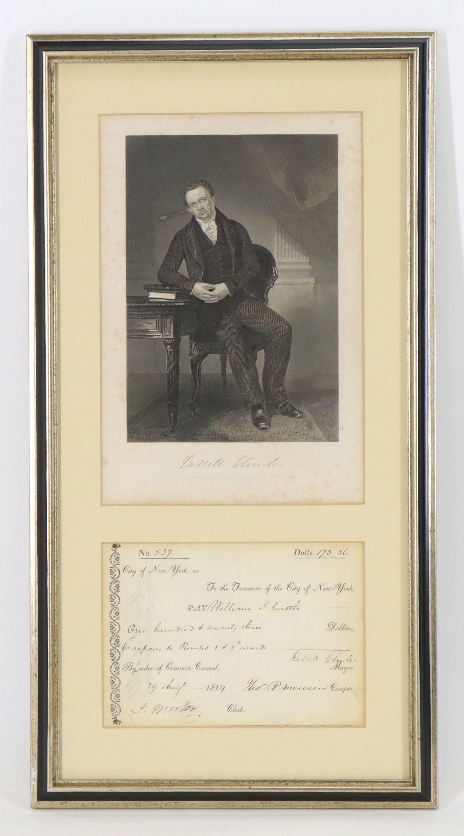 Autograph of Dewitt Clinton (1 of 5)