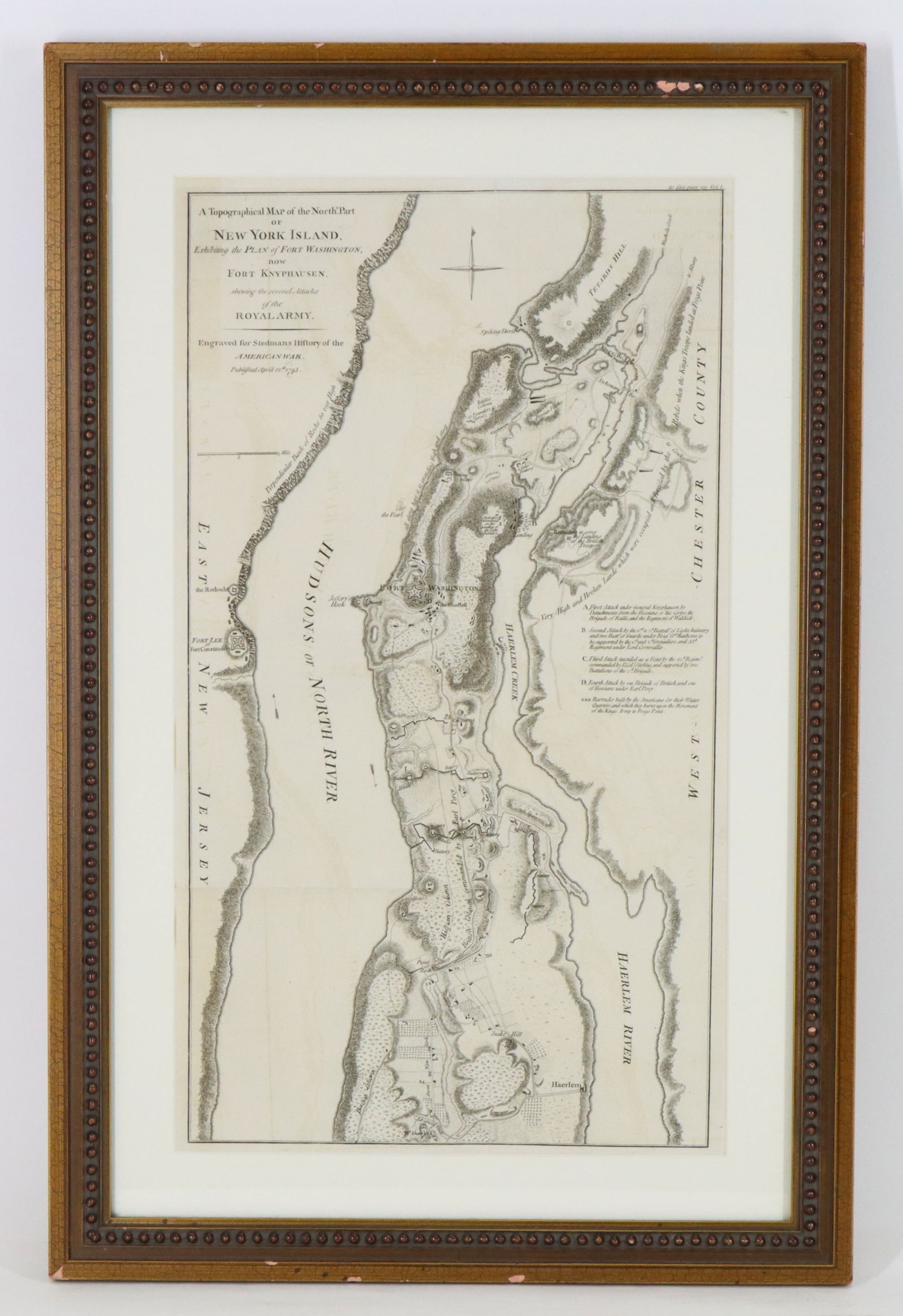 Map of Revolutionary War New York (1 of 7)