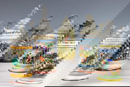 Stein Collection-Including 2-Regimental Steins