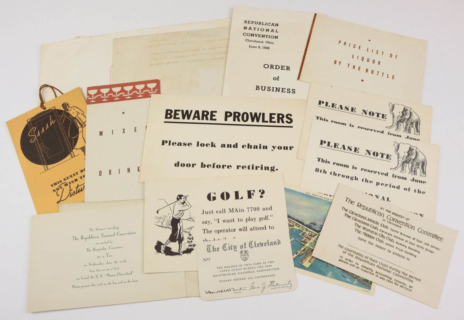 United States Political Tickets and Ephemera (1 of 10)