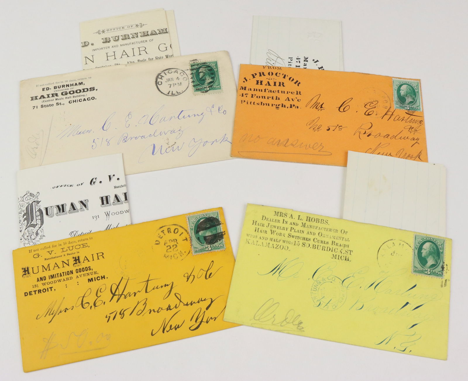 Nineteenth Century Hair Related Ephemera (1 of 5)