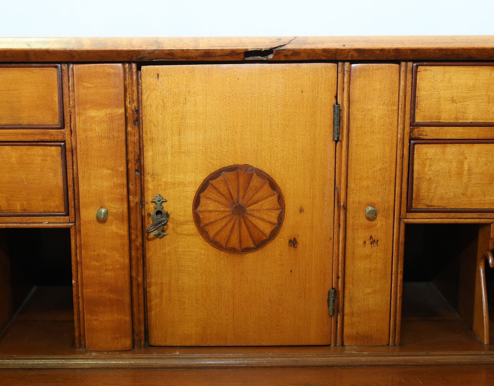 Hepplewhite Maple Slant-Front Desk - 5