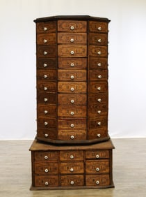 Late 19th c. Revolving Hardware Cabinet