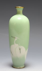 Japanese Wireless Cloisonne Vase
