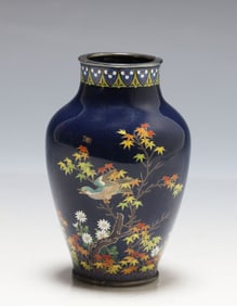 Hayashi Kodenji Japanese Cloisonne Vase