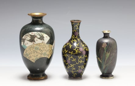 Japanese Cloisonne Vases