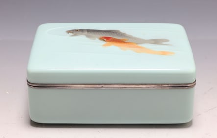 Japanese Moriage Cloisonne Box