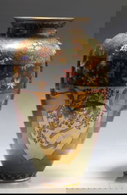 Japanese Goldstone Cloisonne Vase