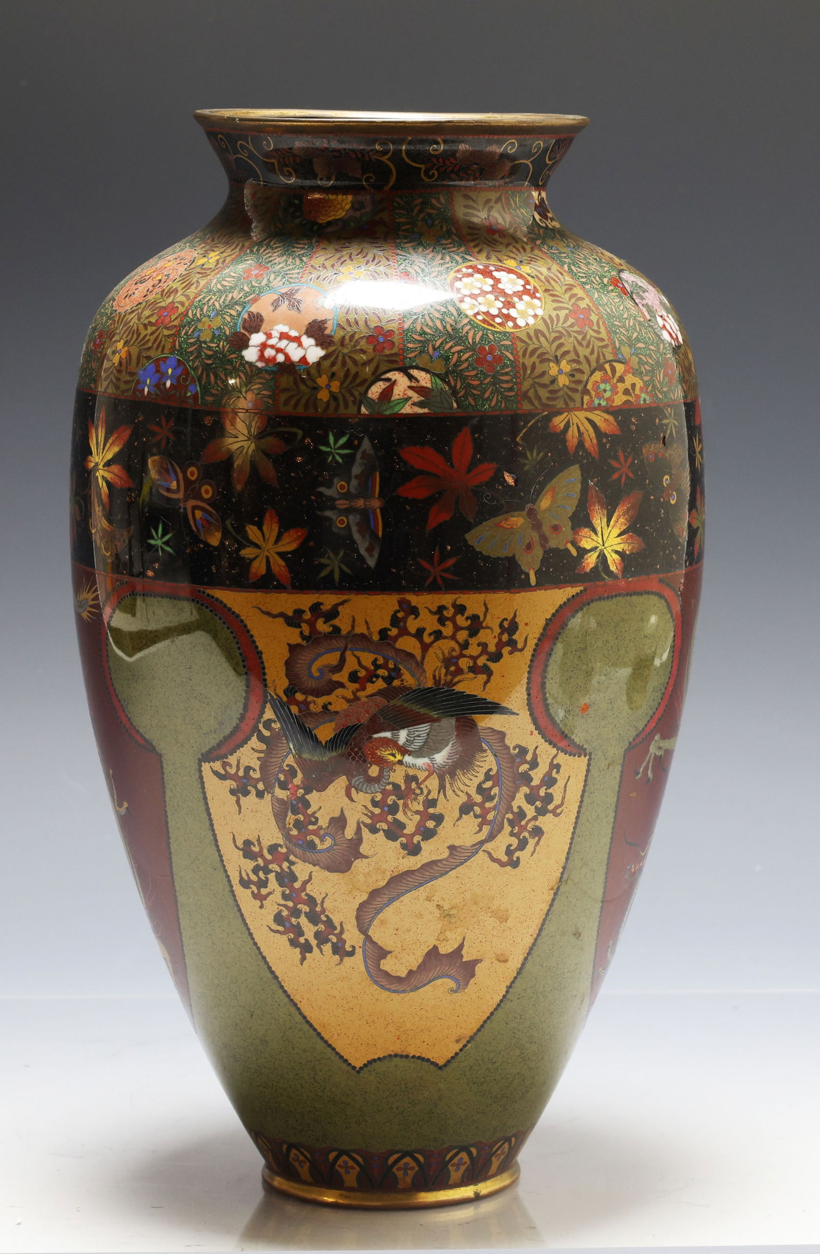 Japanese Goldstone Cloisonne Vase (1 of 11)