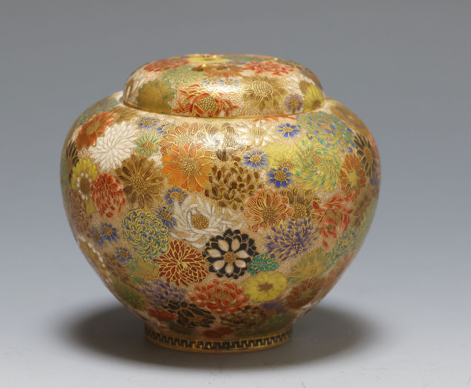 Meizan Japanese Satsuma Pottery Censer (1 of 7)