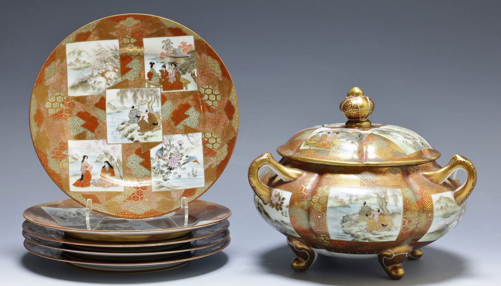 Wataken / Honda Japanese Kutani Porcelain Tablewares (1 of 15)