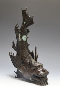 Japanese Articulated Bronze Shachihoko Censer