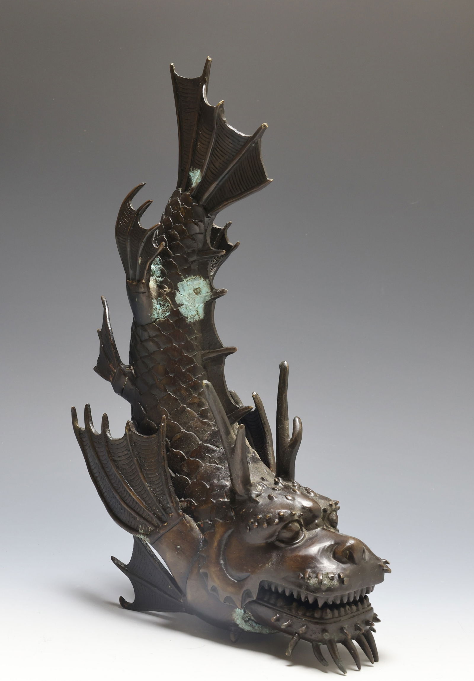 Japanese Articulated Bronze Shachihoko Censer (1 of 10)