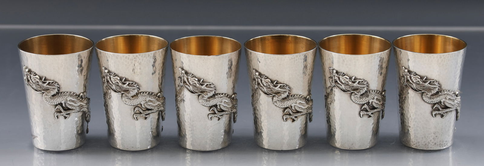Bisansha Japanese Silver Sake Cups (1 of 10)