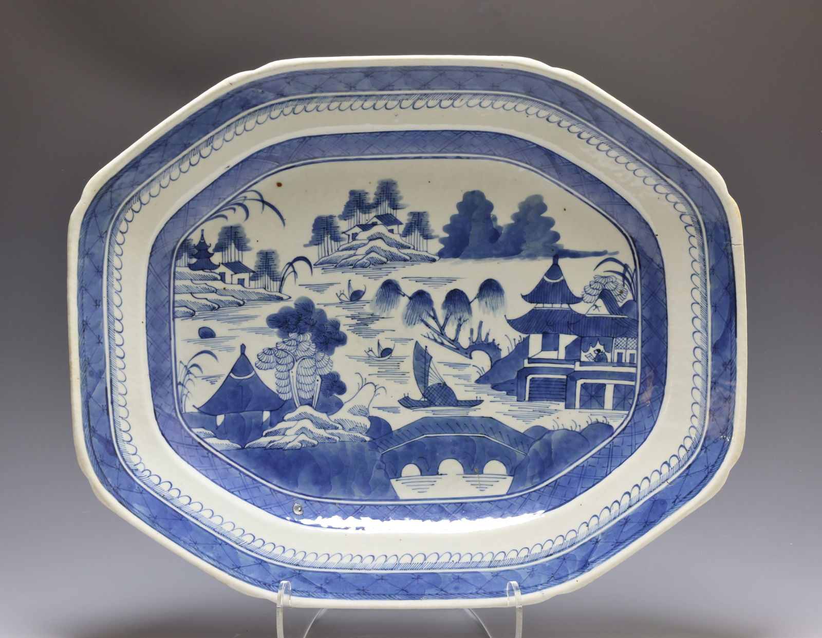 Chinese Canton Porcelain Platter (1 of 5)