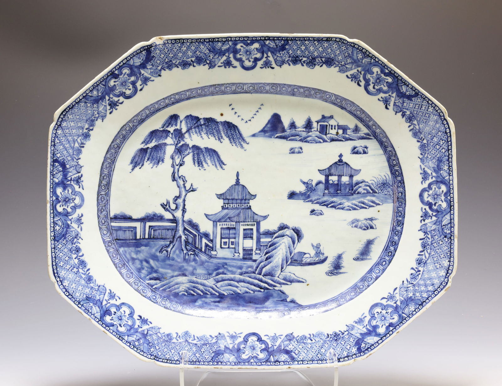 Chinese Nanking Porcelain Platter (1 of 4)