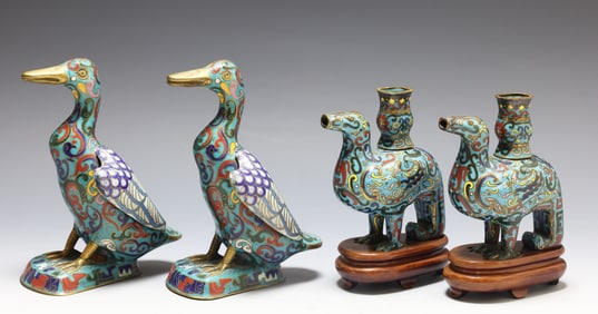 Chinese Cloisonne Birds