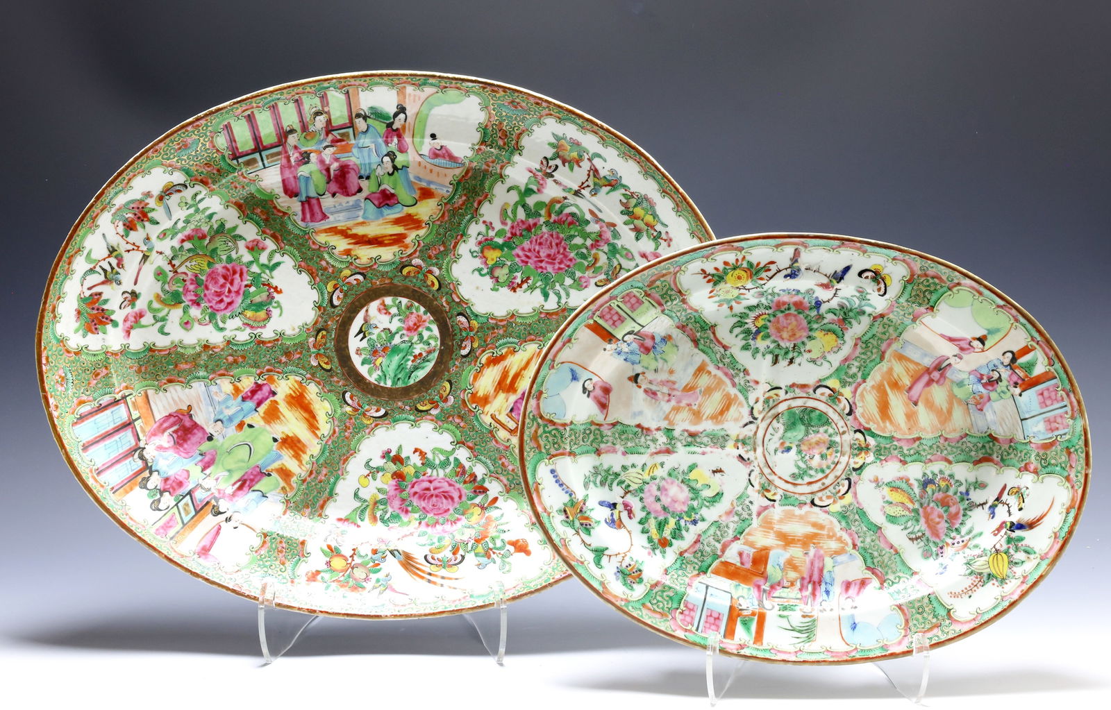Chinese Rose Medallion Porcelain Platters (1 of 13)