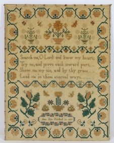 Needlework Sampler, 1837