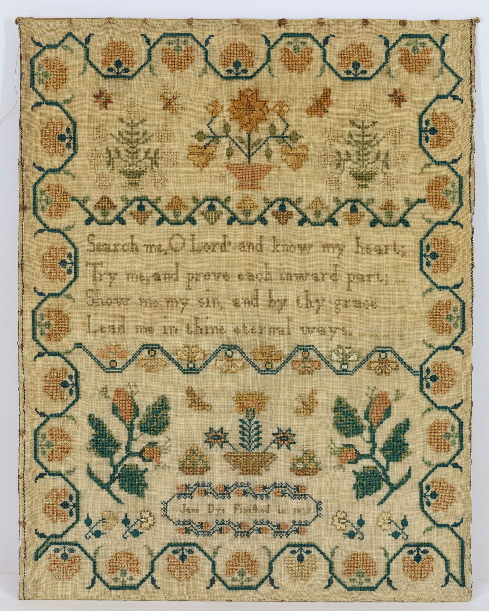 Needlework Sampler, 1837 (1 of 12)