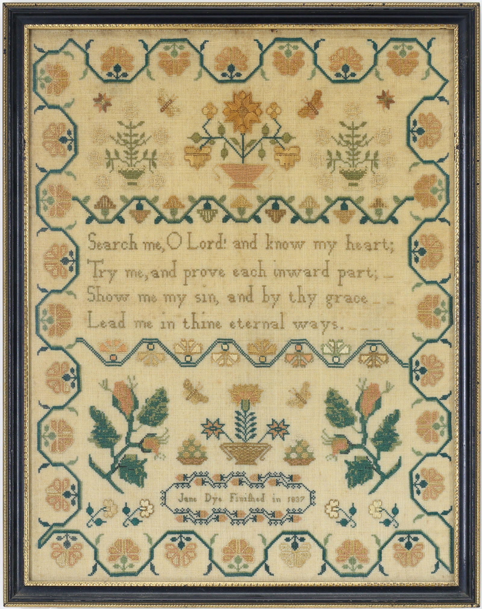 Needlework Sampler, 1837 - 3