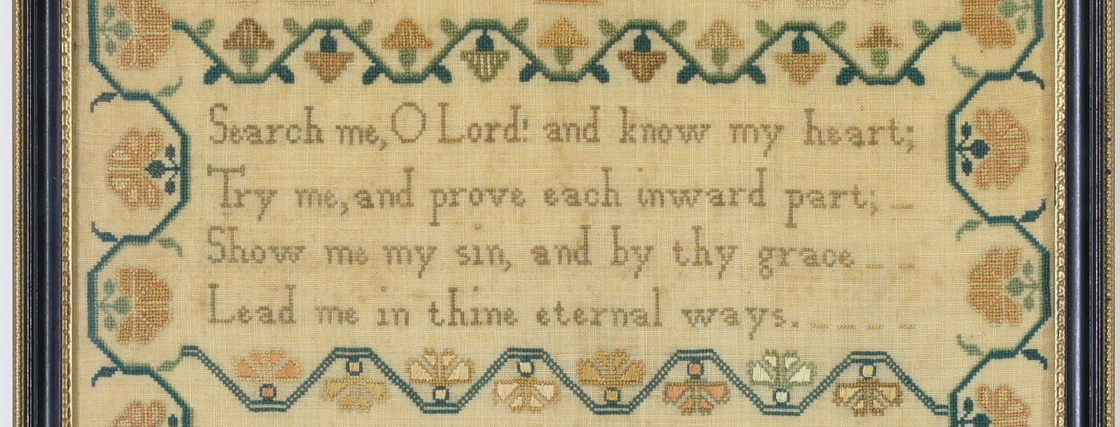 Needlework Sampler, 1837 - 4