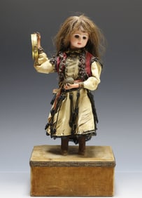 French Automaton Bisque Head Doll