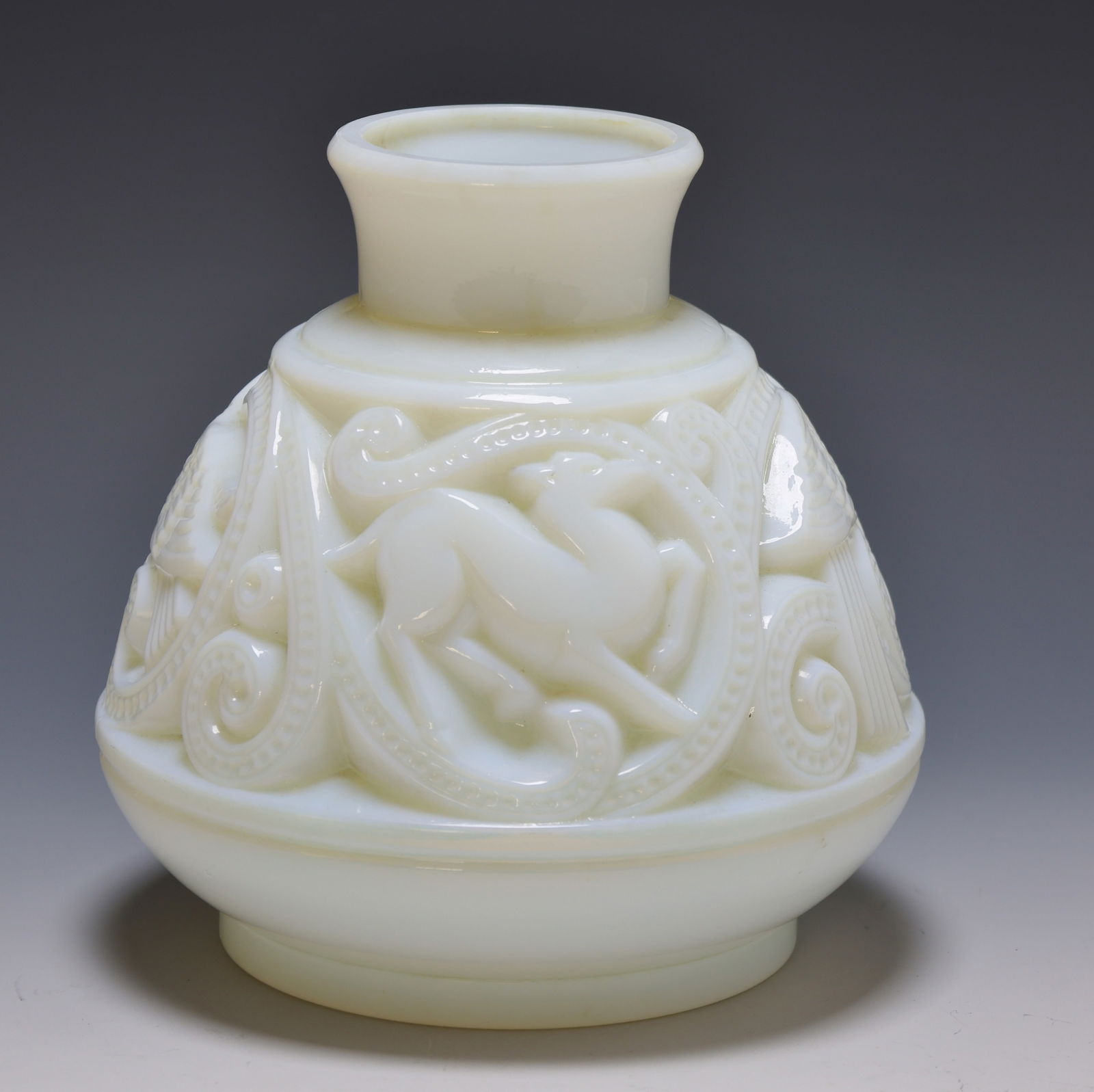 French Art Deco Opaline Glass Vase (1 of 6)