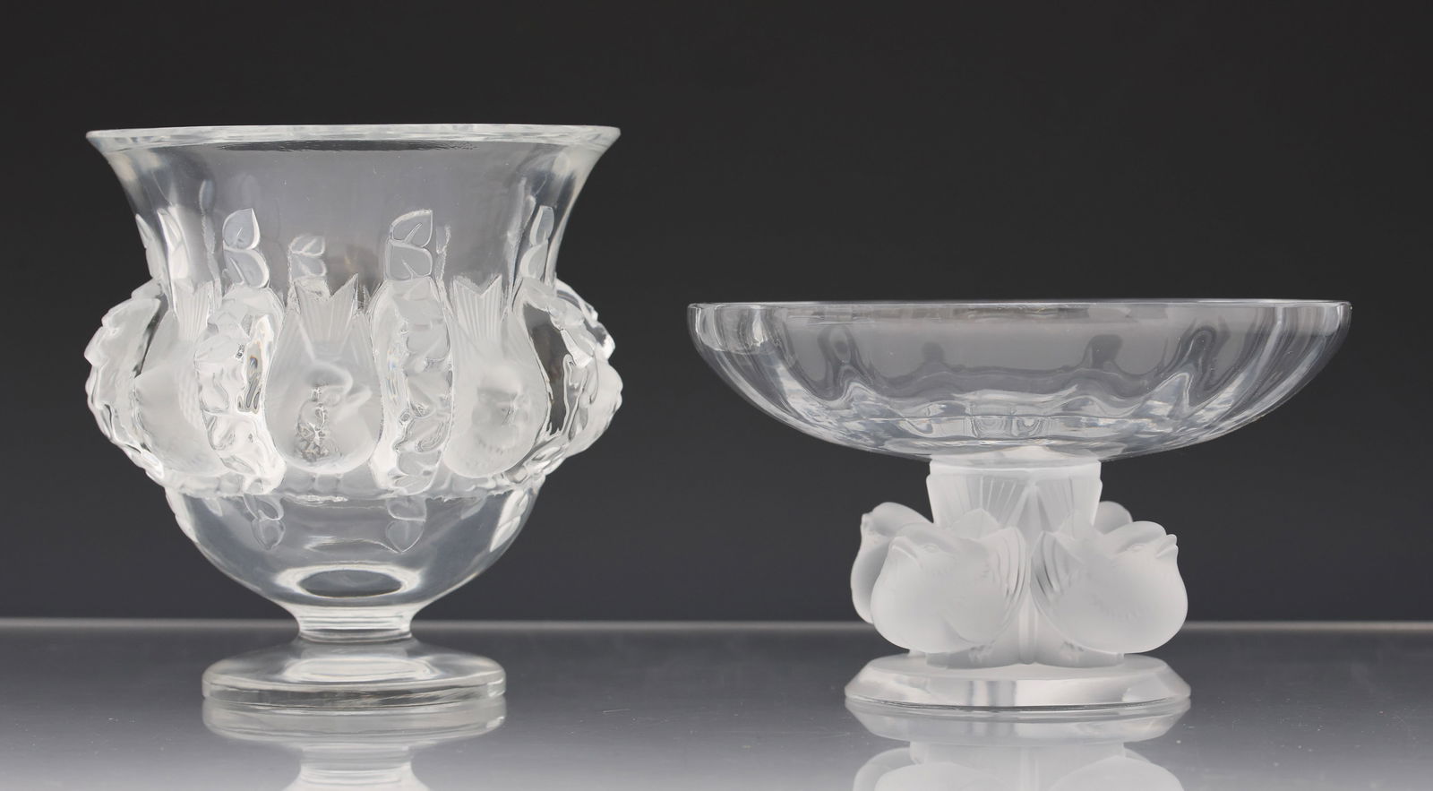 Lalique Crystal Vase and Compote (1 of 11)