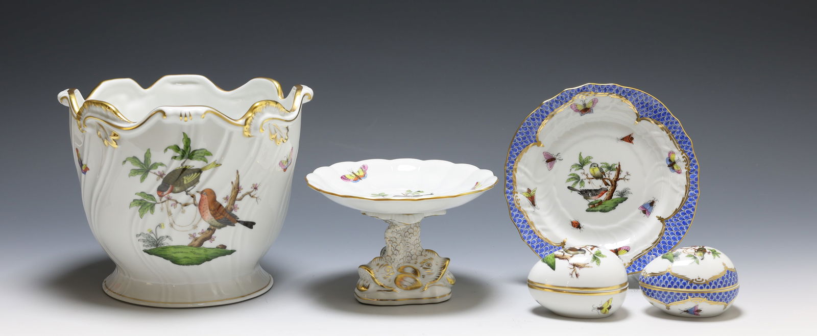 Herend "Rothschild Bird" Porcelain Tablewares (1 of 12)