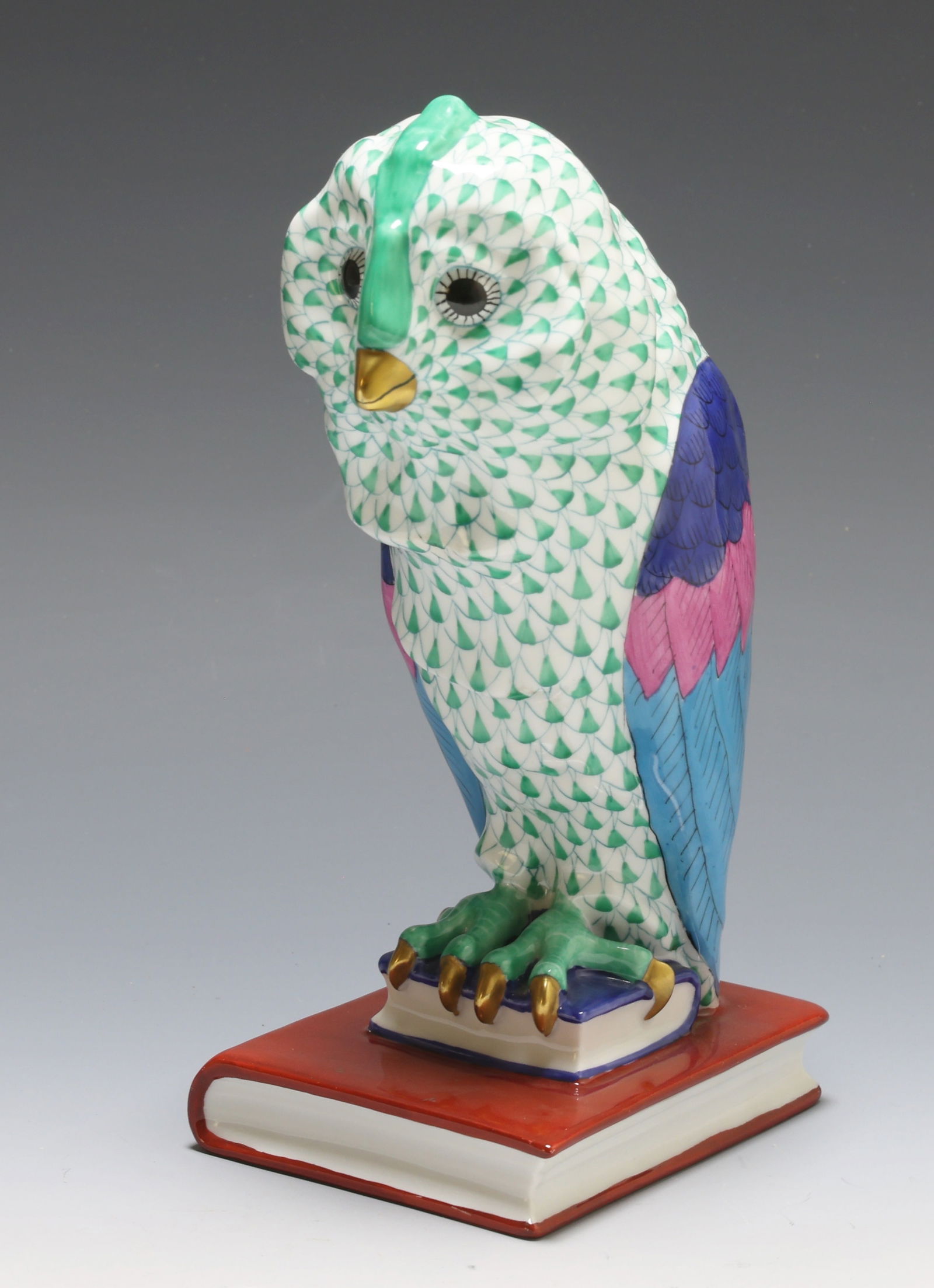 Herend Porcelain Owl Bookend (1 of 5)