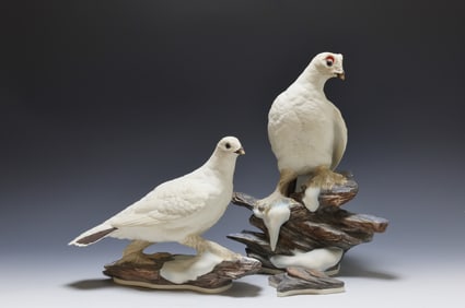 Boehm Porcelain Arctic Ptarmigans
