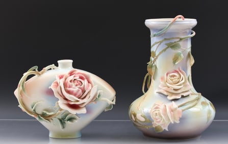 Franz Porcelain Rose Vases