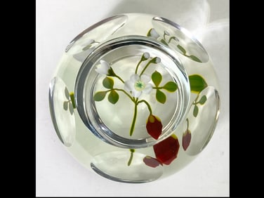 Paul Stankard Lampwork Paperweight